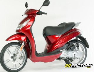 Technical sheet of the scooter Peugeot Looxor 100cc 2T - 50factory.com